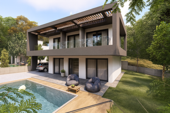 3 Bedroom Villa With A Roof Garden And Panoramic Sea Views In Pareklissia
