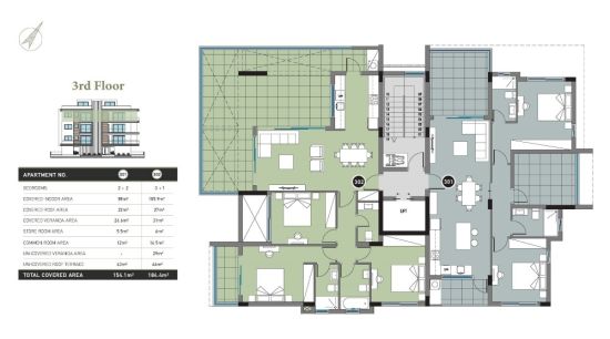 2 And 3 Bedroom Apartments In Columbia Area, Limassol