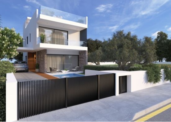 6 Luxurious 3 Bedroom Villas In Geroskipou